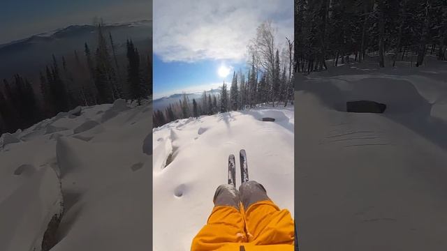 Последний день фрирайда. #шерегеш #горныелыжи смотреть онлайн