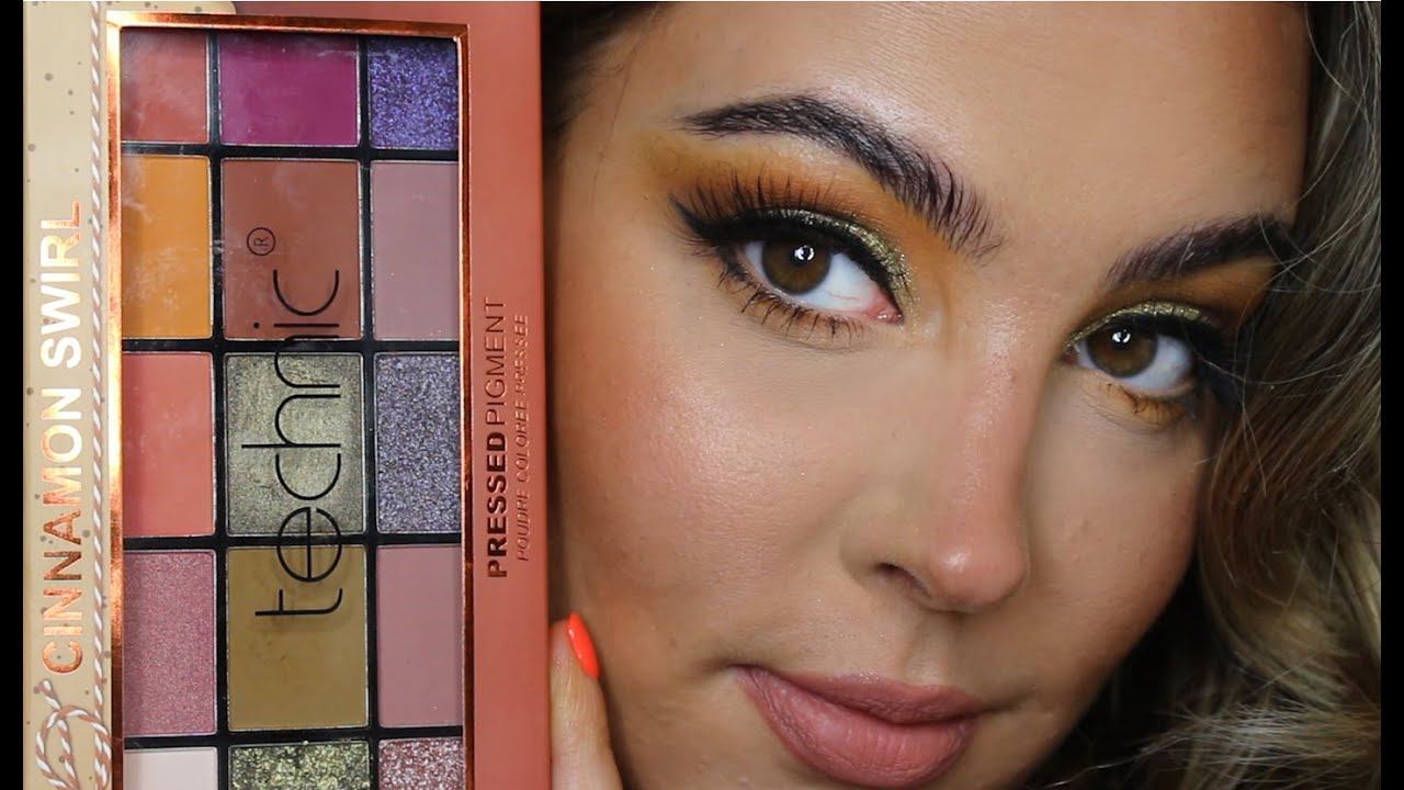 TECHNIC COSMETICS - Autumn Makeup Look Cinnamon Swirl Pressed Pigment Palette смотреть онлайн