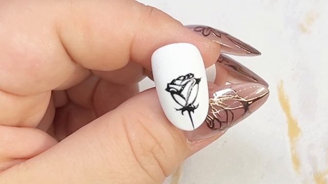 Easy 2 minute chrome flower nail art design | floral nail diy with chrome pigment powder смотреть онлайн
