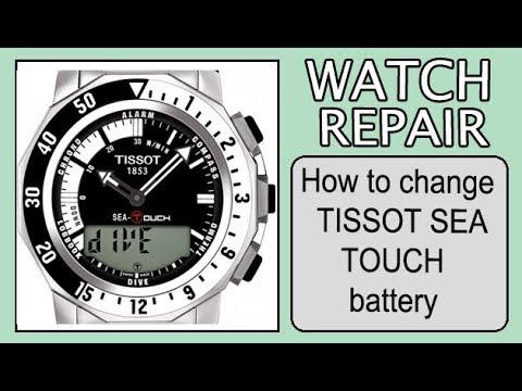 How to change TISSOT SEA TOUCH battery смотреть онлайн
