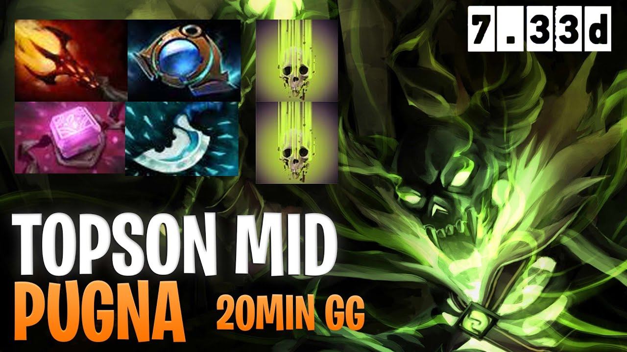 Topson Mid Pugna - Dota 2 Pro Immortal Pugna Gameplay 7.33d смотреть онлайн