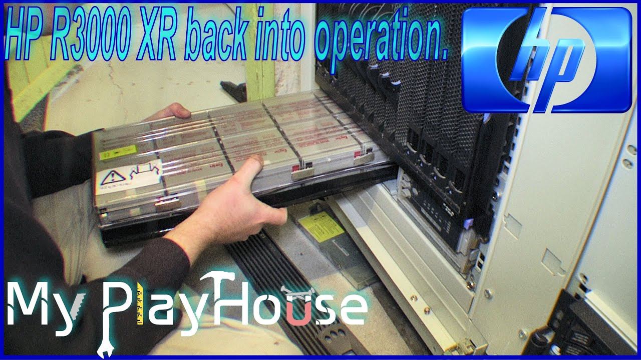 Batteries back into the HP R3000 XR UPS System - 250 смотреть онлайн