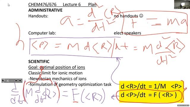 CHEM676, Spring 2022, lecture #6 смотреть онлайн