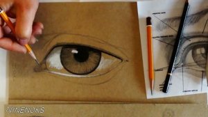 КАК НАРИСОВАТЬ ГЛАЗА. Мастер-класс по рисованию углем, пастелью, карандашом. Основы светотени глаз.