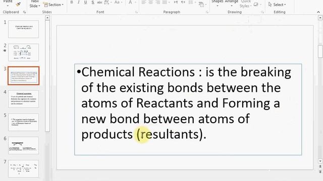 Unit 1 Lesson 3 Part 1 Chemical reaction and chemical equations - смотреть онлайн