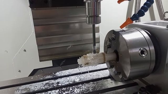 Testing 4th axis on sinumerik Siemens 808D advanced Milling смотреть онлайн