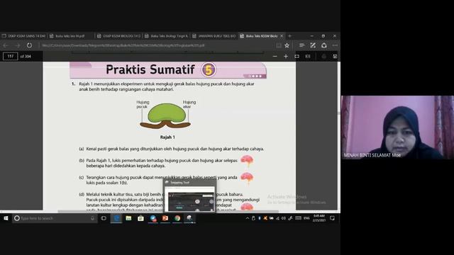 BIOLOGI T5 BAB 4 GERAKBALAS DALAM TUMBUHAN 25 FEB 2021 смотреть онлайн