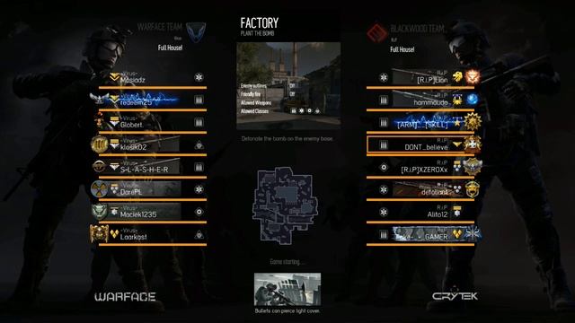 DONT_believe WARFACE [EU]CW R.i.P vs -Virus- смотреть онлайн