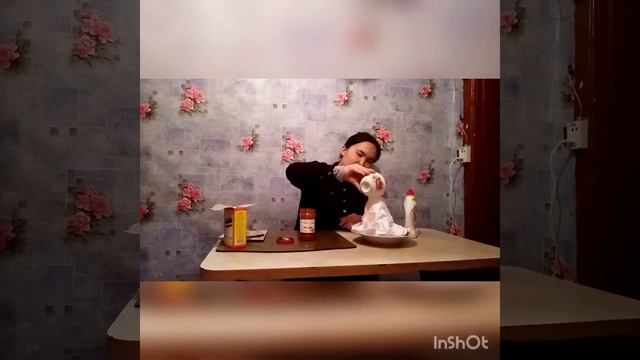 Физикалык экспиремент жанартау аткылауы (вулкан). Апкеммен кызыкты видео👍👍👍🌸 смотреть онлайн