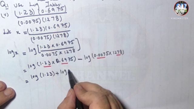 Logarithm|Applying laws of logarithm|Use log table|PTB(9 TH CLASS)|Science Group|Ex#3.4|Q#1(iv,v) смотреть онлайн