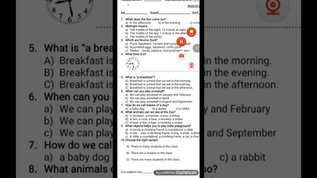 4 cü sinif ingilis dili BSQ 2. смотреть онлайн