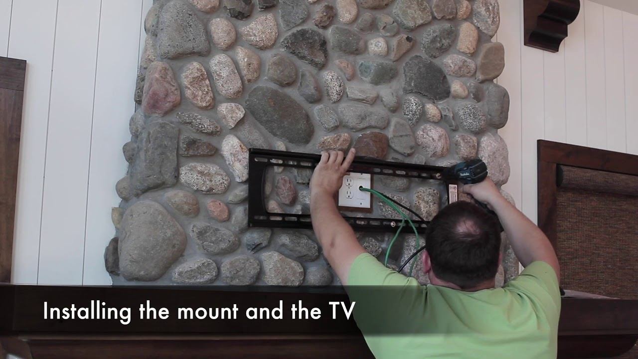 Fireplace TV Installation смотреть онлайн