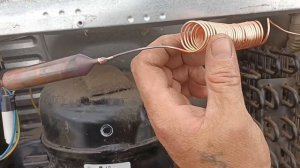 Ремонт холодильника. Замена капилярной трубки и заправка. Технология босяка