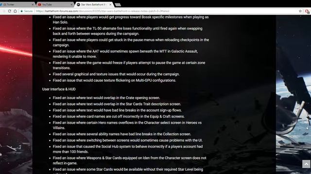 Star Wars Battlefront 2 EA Patch Notes For Patch 0.2 смотреть онлайн