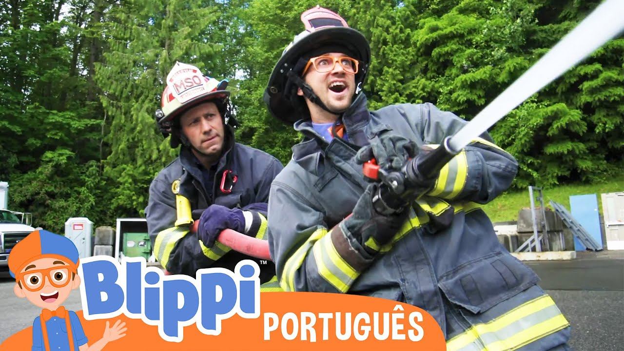 Blippi Música dos Bombeiros | Músicas Infantis | As Aventuras de Blippi смотреть онлайн
