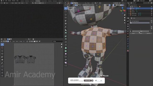how to assign a material and Textures in the blender for beginners part-30 ।। Amir Academy смотреть онлайн