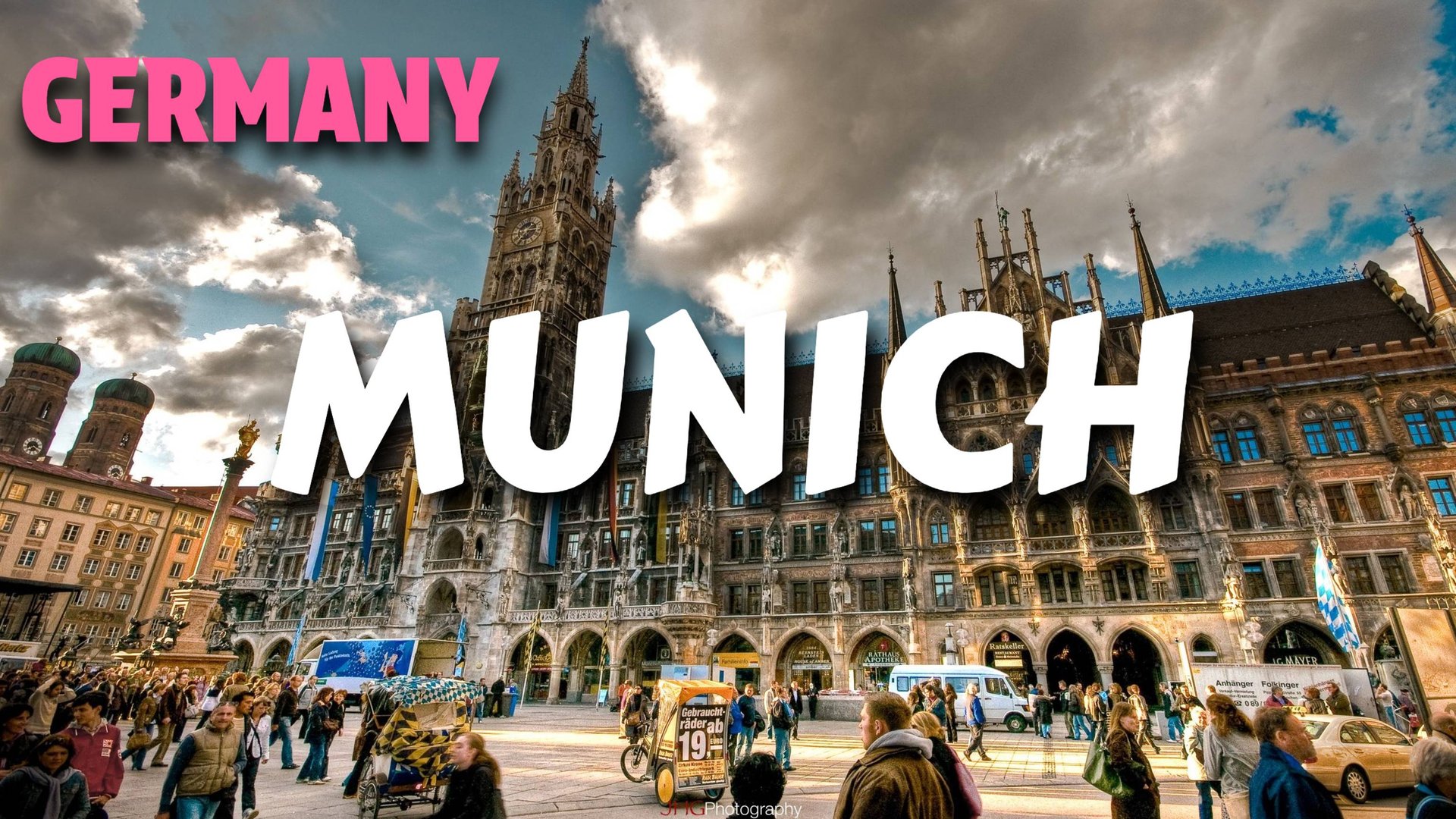 МЮНХЕН, ГЕРМАНИЯ 4K - ПЕШЕХОДНАЯ ЭКСКУРСИЯ ПОД ДОЖДЕМ ИССЛЕДУЙТЕ МЮНХЕН В HDR