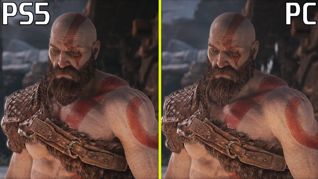 God of War PC RTX 3080 vs PS5 4K 60 FPS Graphics Comparison смотреть онлайн
