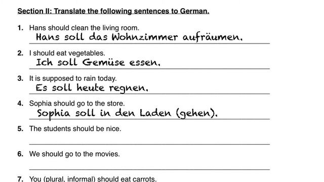 Sollen - German 1 WS Explanation - Deutsch lernen смотреть онлайн