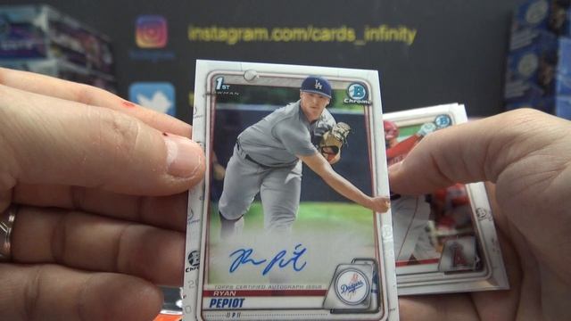 2020 Bowman Chrome Hobby & HTA MLB Baseball 3 Box Break # 1 смотреть онлайн