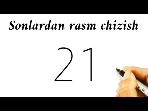 sonlardan rasm chizish /рисуноки из цифры 21 смотреть онлайн
