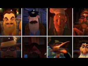 Все скримеры Hello neighbor 2