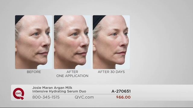 Josie Maran Argan Milk Intensive Hydrating Serum Duo on QVC смотреть онлайн