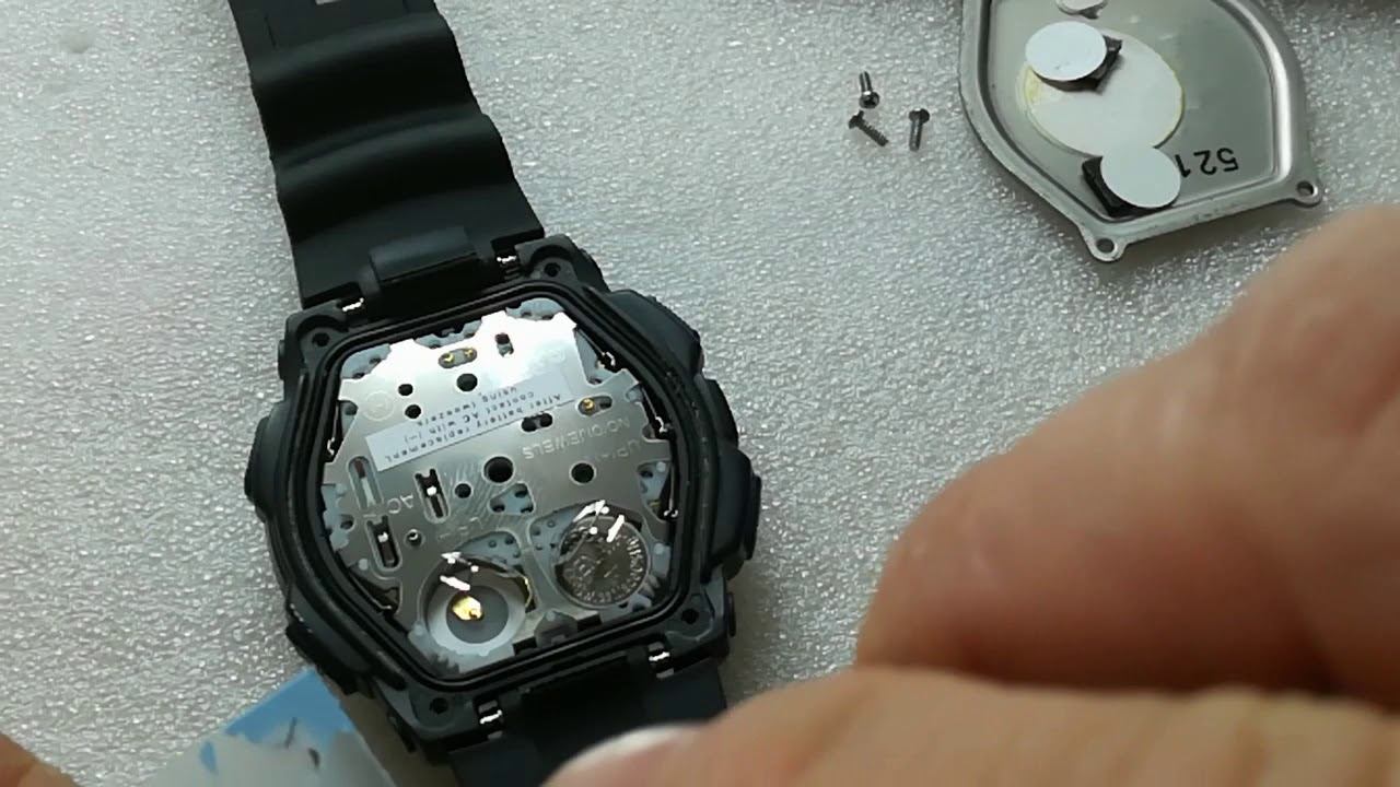 How to change a battery on Casio SGW-500H смотреть онлайн