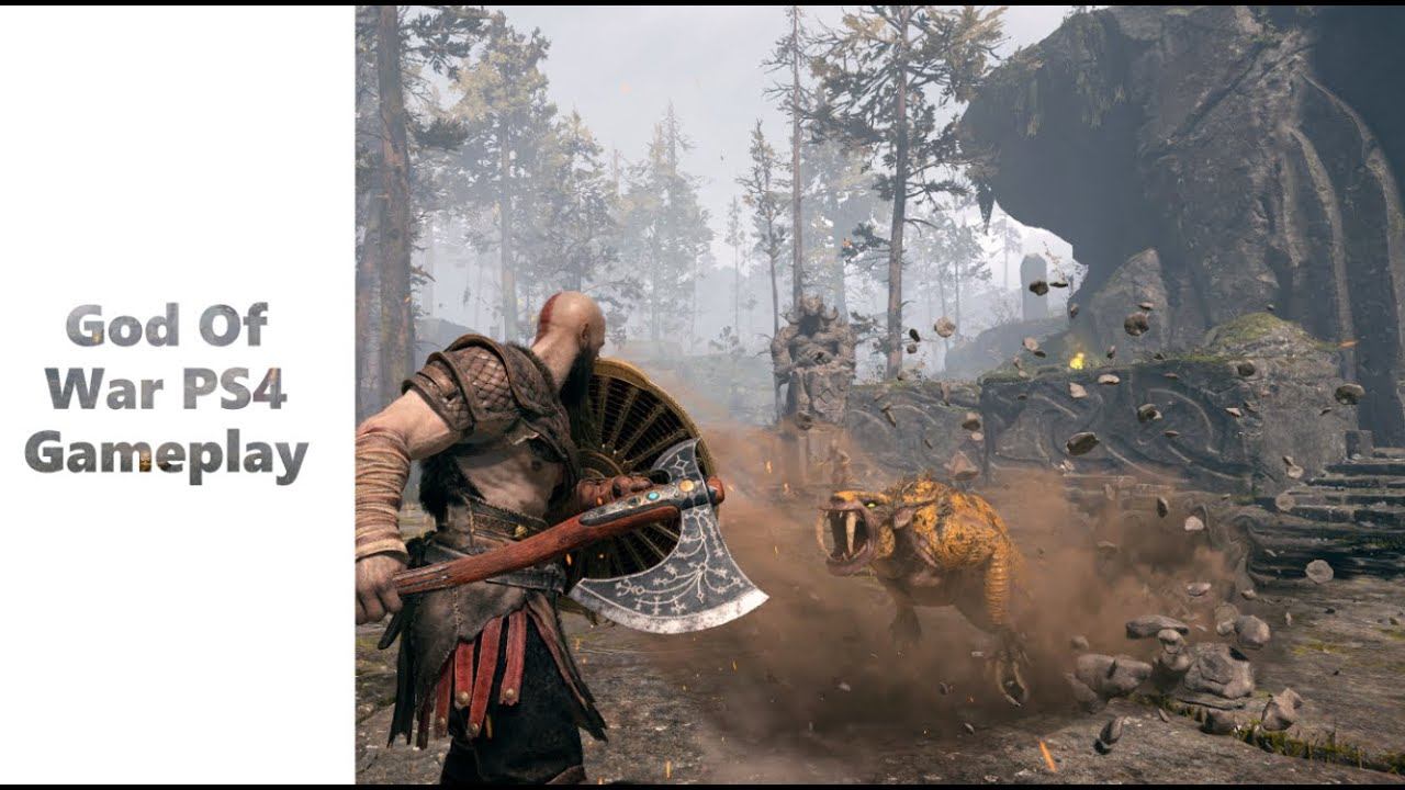 God of War: 4 Minutes Gameplay-PS4 Slim смотреть онлайн