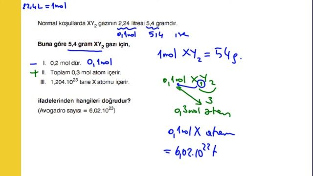 Kimya 10.1 Kimyasal Hesaplamalar 1/3 смотреть онлайн