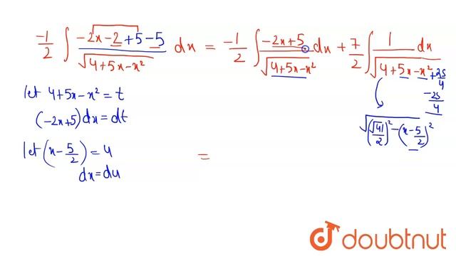 Evaluate: int(x+1)/(sqrt(4+5x-x^2))\\ dx | 12 | INDEFINITE INTEGRALS | MATHS | RD SHARMA ENGLISH... смотреть онлайн