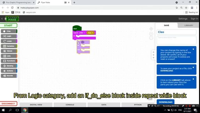 Pico Graphic Programming Lesson 5: Intruder Alarm System смотреть онлайн