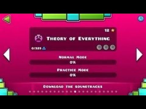 Geometry Dash Level 12:Theory of everything music DJ-Nate смотреть онлайн