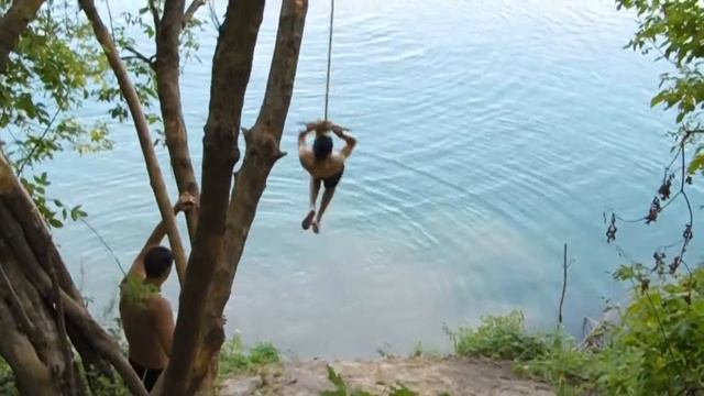 Тарзанка в воду