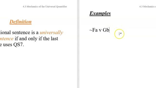 4.3d Quantificational Symbolization 3: Mechanics of the Universal Quantifier смотреть онлайн