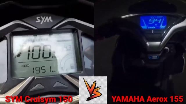 SYM Cruisym 150 vs YAMAHA Aerox 155 | No to BRAND WAR | смотреть онлайн