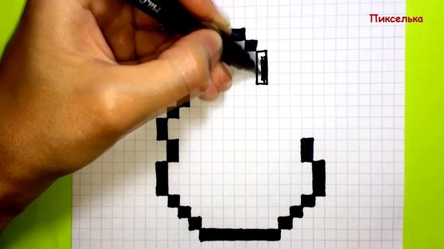 Как Рисовать Май Мелоди по Клеточкам ♥ Рисунки по Клеточкам #pixelart