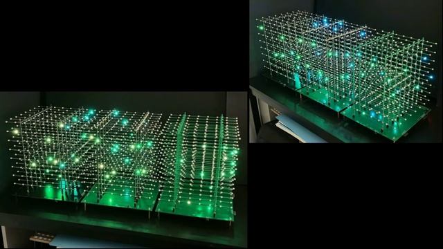 3D Led cube Part3 , 8*8*8 x 3 RGB WS2812(1536pc) ; edit your own cubes show of Larry.ya смотреть онлайн