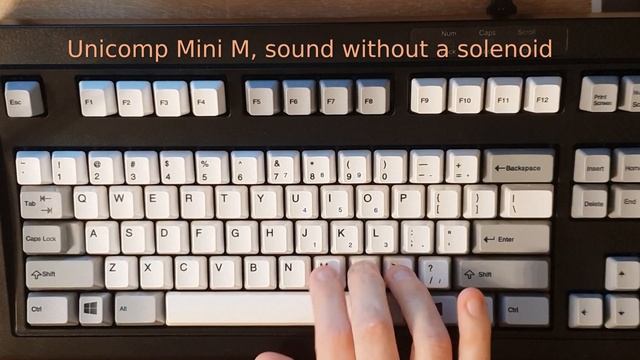 Unicomp Mini M, sound test with and without solenoid смотреть онлайн