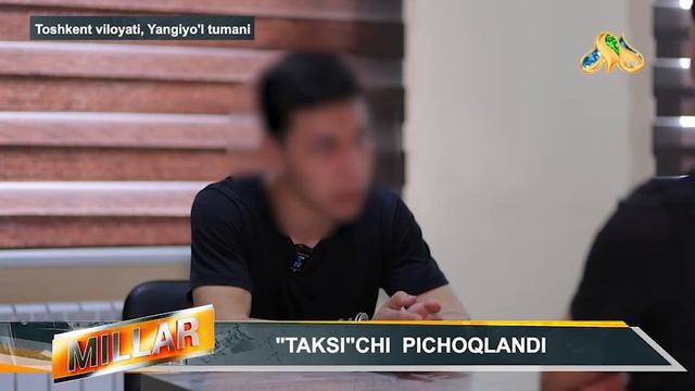 "TAKSI"CHI PICHOQLANDI #millar #tezkor #daxshat смотреть онлайн
