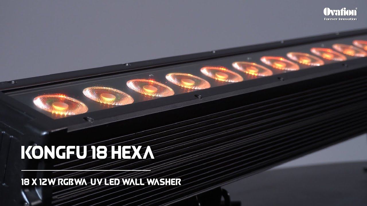 Kongfu 18 Hexa - 18 x 12W RGBWA-UV 6in1 LED washer light смотреть онлайн