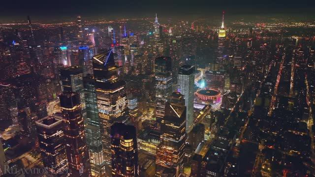 Нью-Йорк, живописный расслабляющий фильм с умиротворяющей расслабляющей музыкой!...