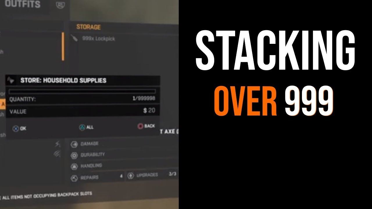 Dying Light Stacking Items Over 999 Using The Solo Player Stash Duplication Glitch смотреть онлайн