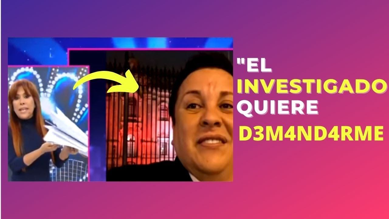 RICHARD SWING ENVIA CARTA NOTARIAL A MAGALY MEDINA. смотреть онлайн