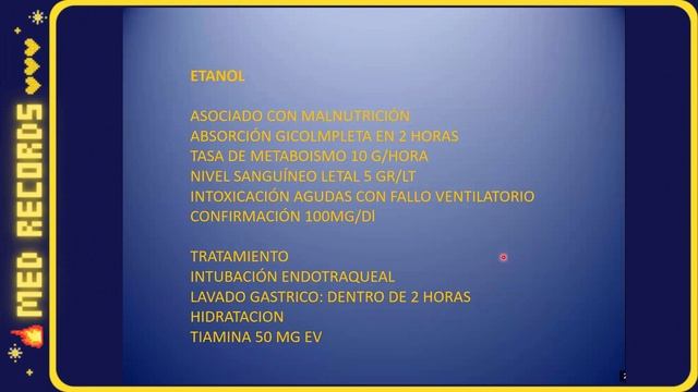 Intoxicaciones AGUDAS SNC | metanol opiáceos fármacos | NEUROLOGÍA | Etiología Clínica Tratamiento смотреть онлайн