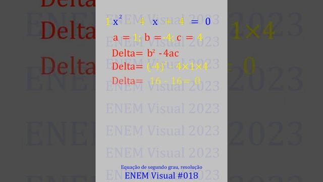 Resolução equação segundo grau #018 смотреть онлайн