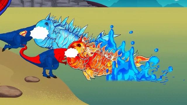 MEGAMIX: Blue Godzilla vs Evolution of King Ghidorah | Gummy Bear Song ( Meme Cover ) смотреть онлайн