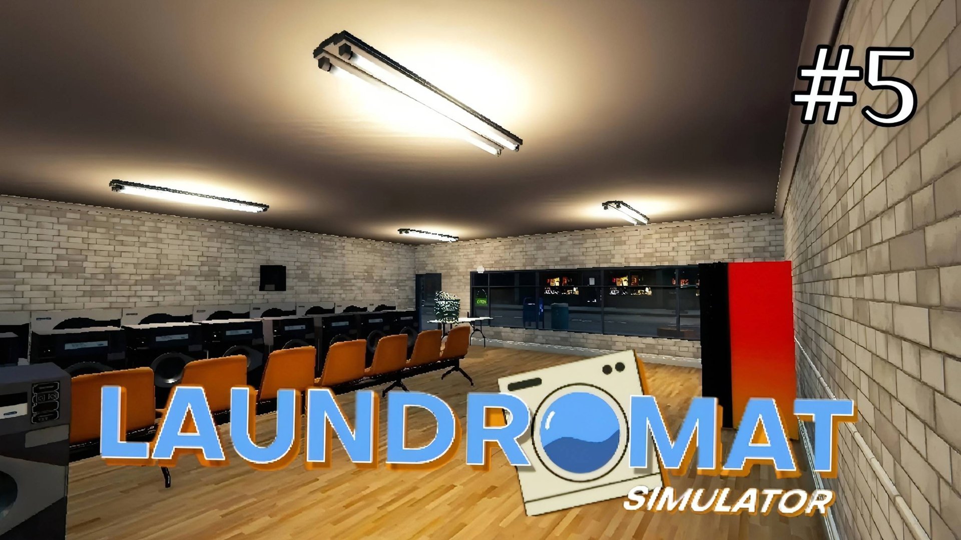Laundromat Simulator - Сделал Ремонт | Увеличил доход | Коплю на другую локацию # 5 смотреть онлайн