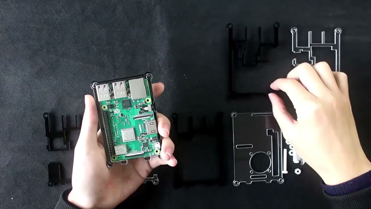 Assembly Guide for Raspberry Pi 9 Layers Acrylic Case with Fan смотреть онлайн