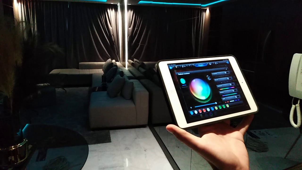 Eclairage d'ambiance en ruban led RGB avec FIBARO MAdomotique смотреть онлайн
